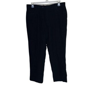 Bozzalla & Lesna Men’s 100% Wool Black Corduroy Pants Made in Italy